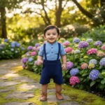 Mandarin Tee and Knit Suspender