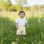 Pleated Buttoned Shirt with Linen Shorts