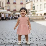 Pleated Bow Back Tying Dress