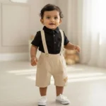 Teddy Twill Shorts Suspender and Tee