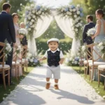 Denim Waistcoat Set with Cap