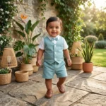 Linen Waistcoat & Shorts with Poplin Shirt