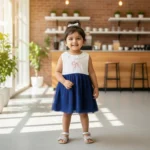 Bow Embroidery Soft Net Dress