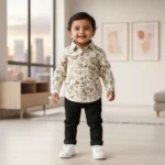 Printed Full Sleeve Shirt & Twill Pants