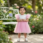 Frill Sleeve Sequin Soft Net Dress