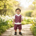 Twill Waiscoat Set and Collared Tee