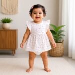 Frill Sleeve Dress Onesie