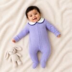 Ribbed Peterpan Collared Onesie