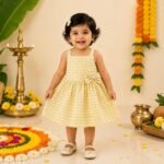 Kasavu Bow Dress