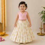 Chanderi Floral Top and Skirt