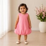 Balloon Poplin Dress