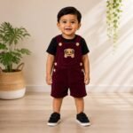 Puppy Corduroy Romper & Tee