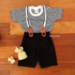 Striped Tee with Twill Suspender - Image 4
