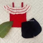 Cold Shoulder Top & Twill Shorts - Image 6