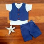 Twill Waistcoat Set & Tee