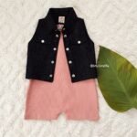 Ribbed Onesie with Denim Jacket - Image 6