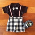 Plaid Loop Knit Suspender - Image 2