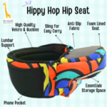 Hippy Hop - One strap Hip Seat Baby Carrier with Storage Pockets - Image 4