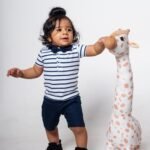 Striped Polo Tee & Twill Shorts