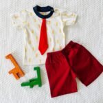 Tee with Tie & Denim Shorts - Image 2