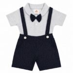 Jacquard Suspender with Printed Collared Tee - Image 4